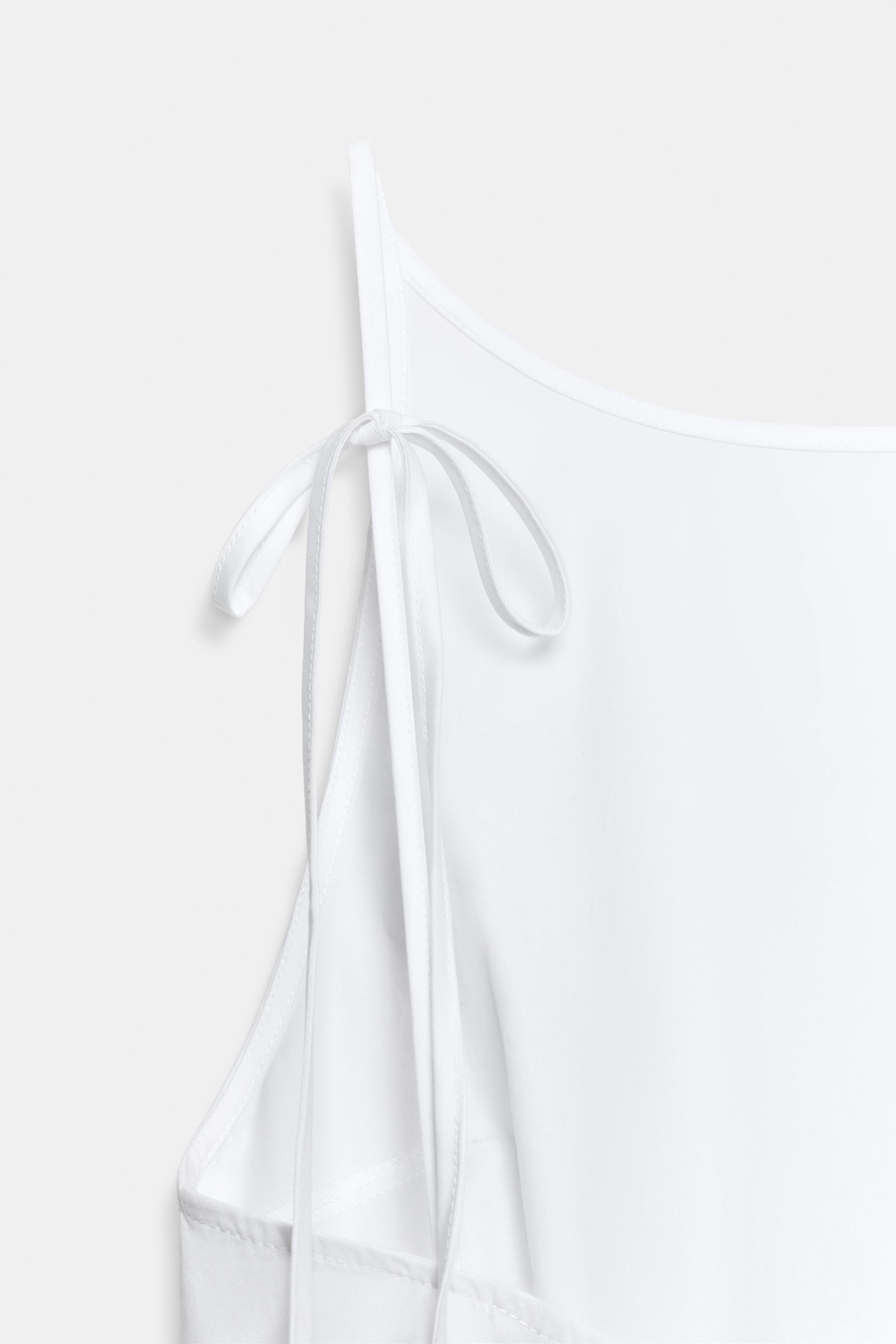 VOLUMINOUS GABARDINE MIDI DRESS